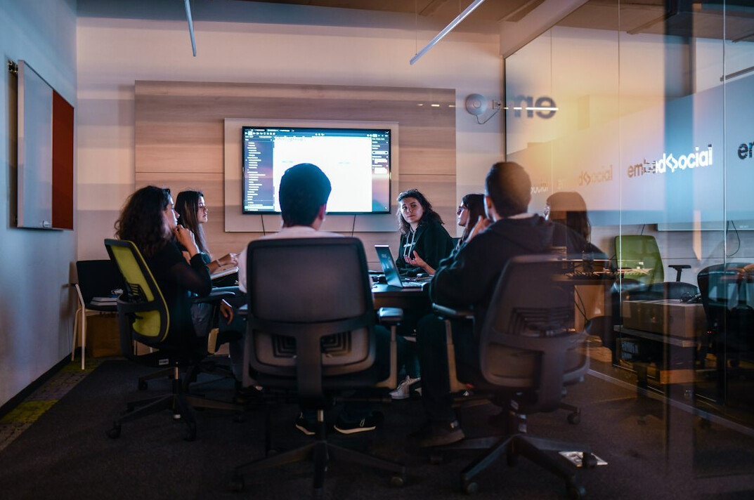 business team meeting in office