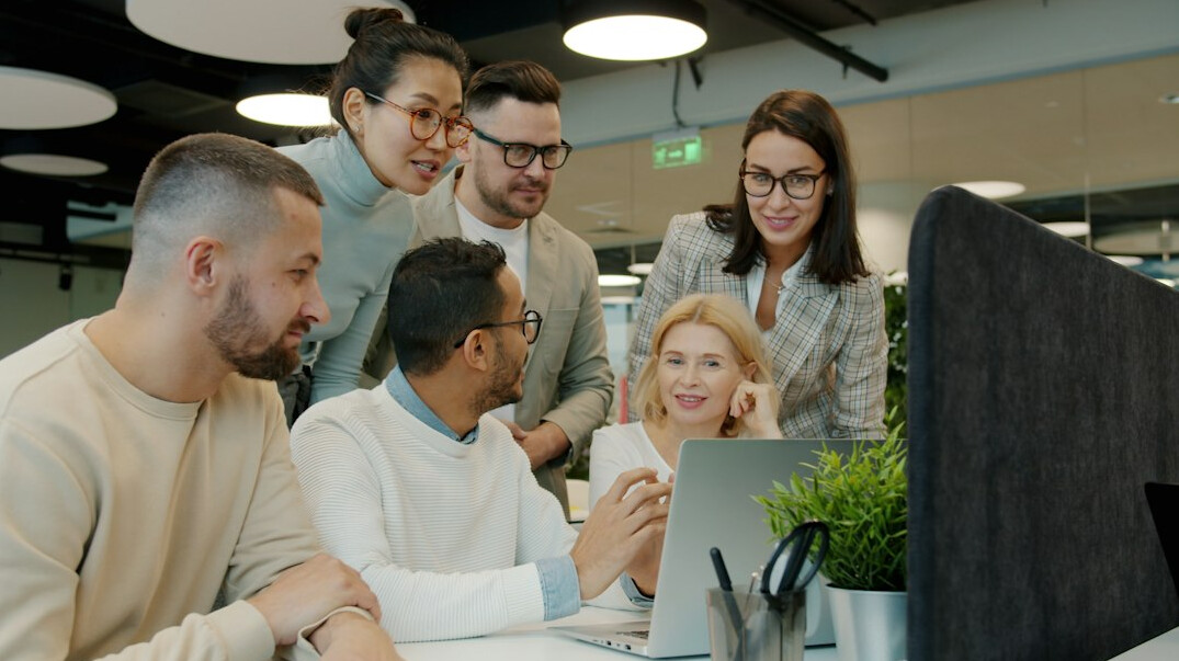 business team meeting in office